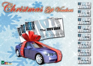 MAX WAX Gift Voucher Example