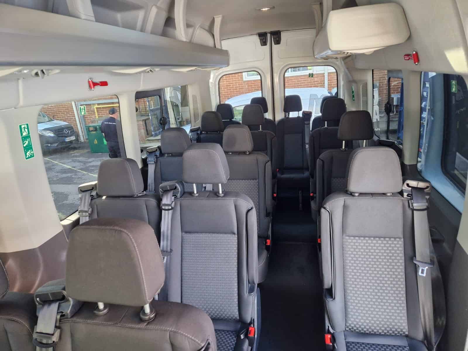 Minibus sanitisation and odour removal