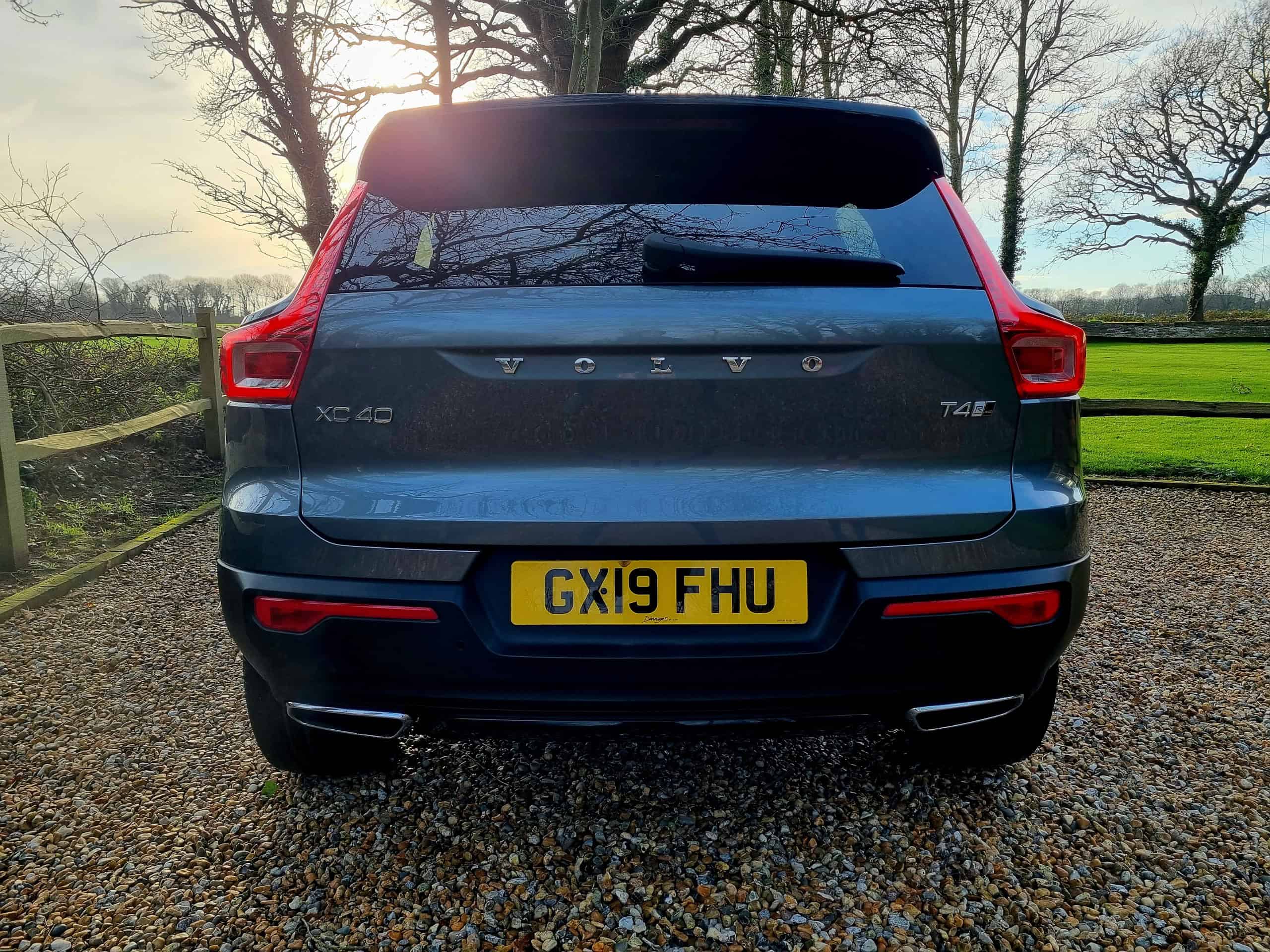 Volvo XC40 R-Design side profile showing ceramic coating protection results