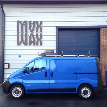 Nissan Primastar van after full detailing - restored blue paintwork